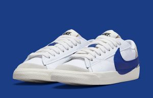 Nike Blazer Low Jumbo White Blue DQ8768-100 front