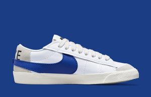 Nike Blazer Low Jumbo White Blue DQ8768-100 right