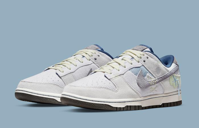 Nike Dunk Low On The Bright Side Grey Navy DQ5076-001-front