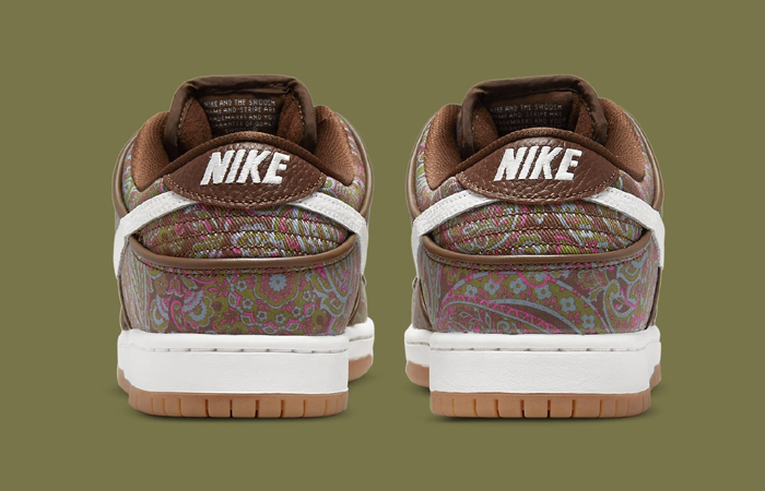 Nike SB Dunk Low Paisley Pink Burgundy Brown DH7534-200 back