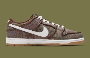 Nike SB Dunk Low Paisley Pink Burgundy Brown DH7534-200 right