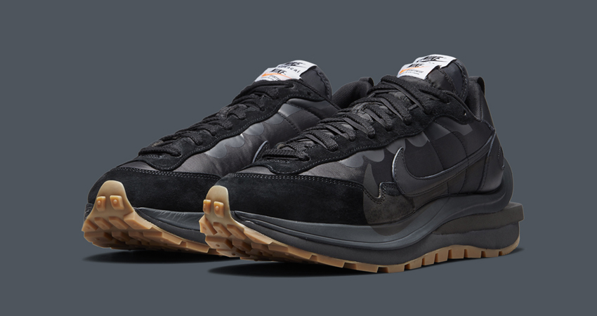 Official Look at the Stealthy sacai x Nike VaporWaffle Black Gum 02