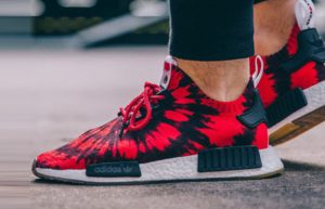 adidas NMD R1 Red Gum AQ4791 onfoot