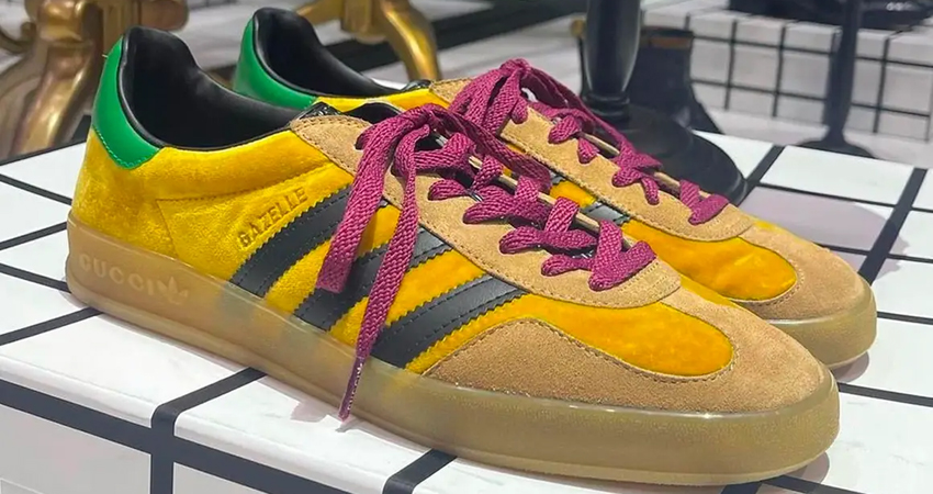 All the Details of the Upcoming Gucci x adidas Gazelle Collection 02