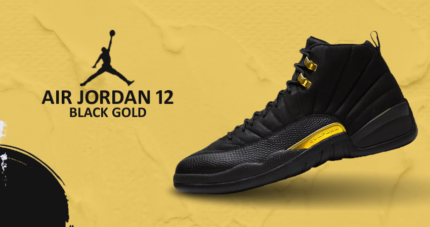 Check Out The Air Jordan 12 In Black And Gold