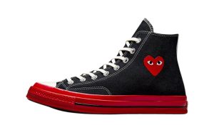 Comme des Garcons Play Converse Chuck 70 High Black Red A01793C featured image