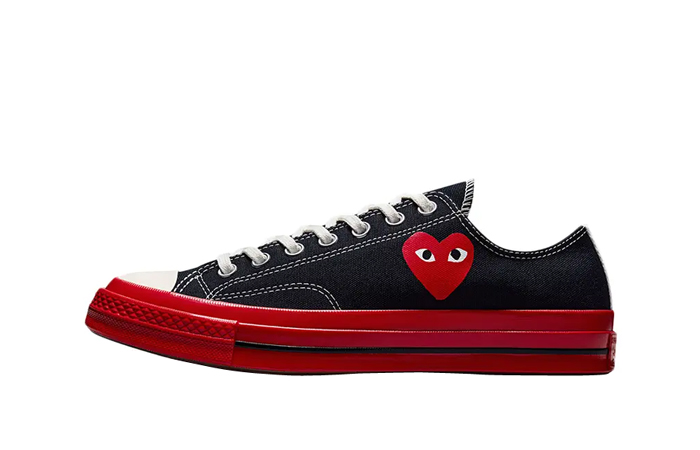 Comme des Garcons Play Converse Chuck 70 Low Black Red A01795C featured image