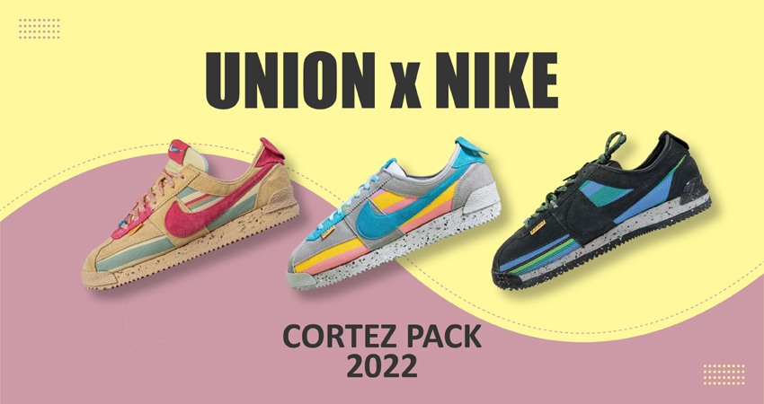 First Look At The Colourful Union x Nike Cortez Pack For 2022