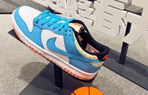 Kyrie Irving Nike Dunk Low SE White Blue GS DN4179-400 02