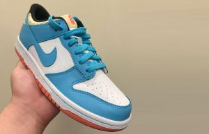 Kyrie Irving Nike Dunk Low SE White Blue GS DN4179-400 03