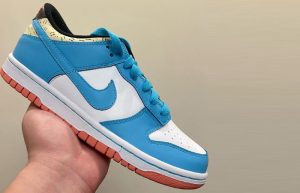 Kyrie Irving Nike Dunk Low SE White Blue GS DN4179-400 04