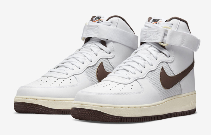Nike Air Force 1 High Vintage White Chocolate DM0209-101 front corner
