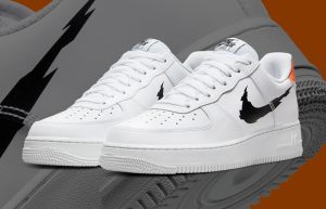 Nike Air Force 1 Low Barb Wire Swoosh front corner