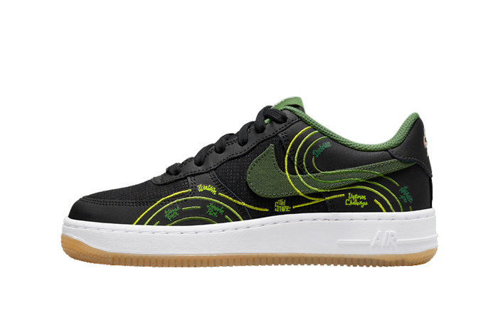 Nike Air Force 1 Low NY vs NY Black Green GS DV2204-001 featured image