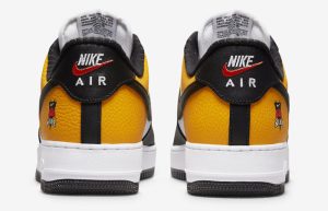 Nike Air Force 1 University Gold Black DQ7775-700 back