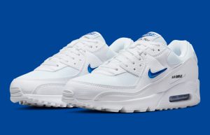 Nike Air Max 90 Jewel White Royal DV3503-100 front corner