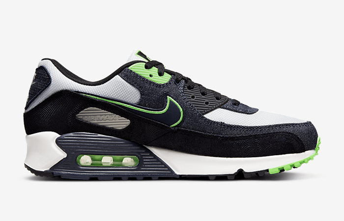 Nike Air Max 90 SE Black Scream Green DN4155-001 right