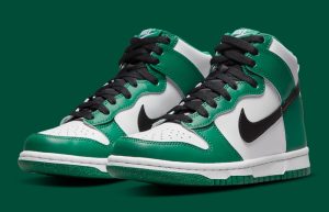 Nike Dunk High Celtics GS DR0527-300 front corner