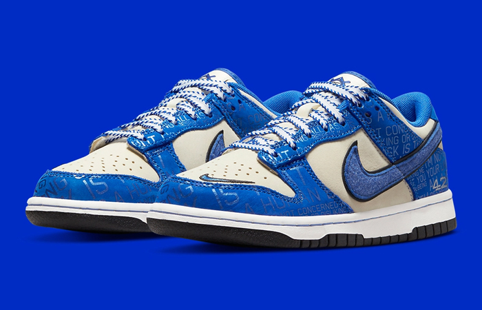 Nike Dunk Low Jackie Robinson Racer Blue front corner