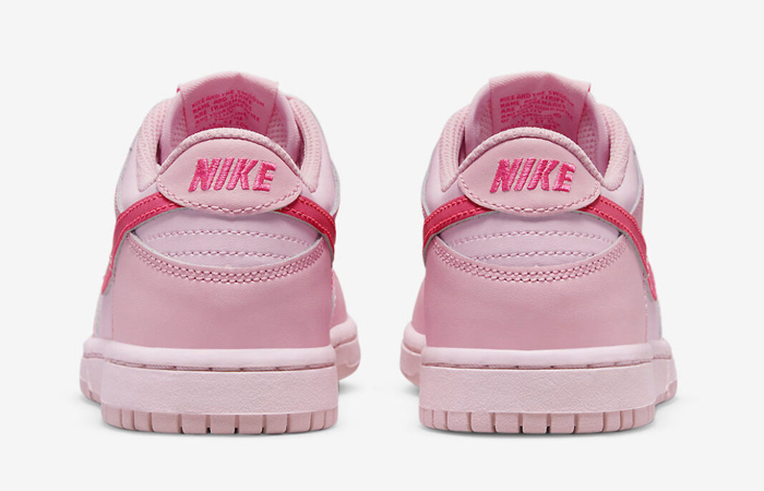 Nike Dunk Low Triple Pink GS DH9756-600 back