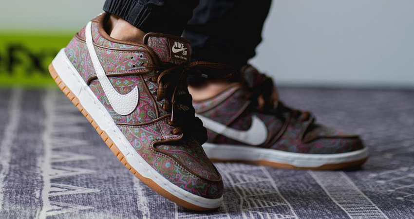 Nike SB Dunk Low Paisley Pink Burgundy Brown Is Set To Release On March 02
