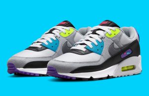Nike What The Air Max 90 Grey Multi DR9900-100 front corner