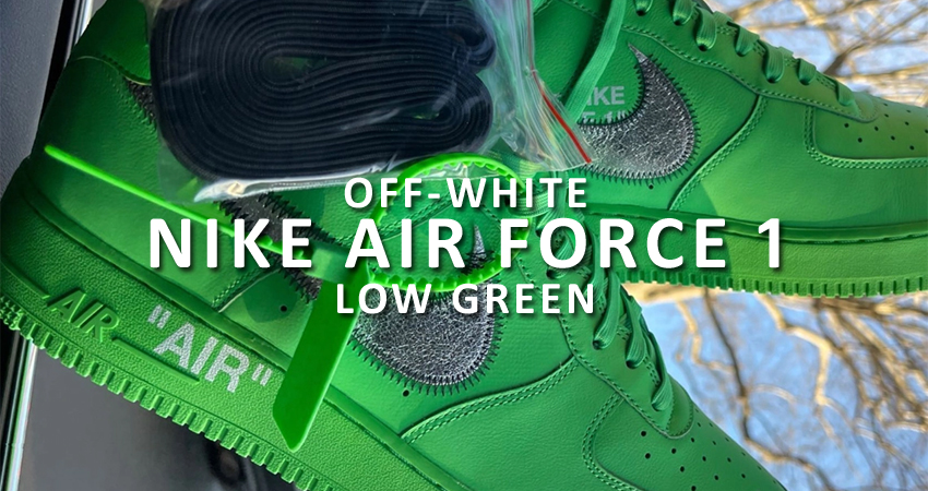 Off-White x Nike Air Force 1 Low "Green" Unveiled