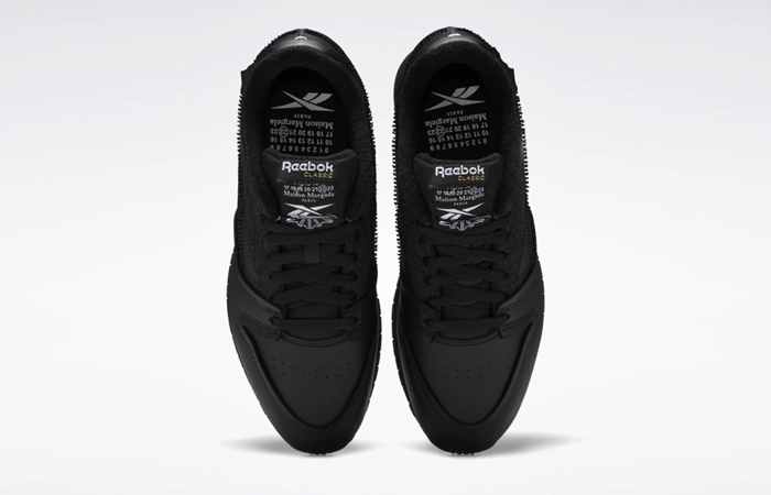 Reebok Maison Margiela CL Memory Of Shoes Black GW5014 up