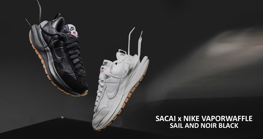 sacai x Nike VaporWaffle Sail and Noir Black Buying Guide