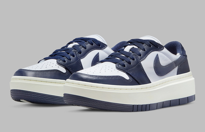 Air Jordan 1 Low Elevate Navy White Womens DH7004-141 front corner