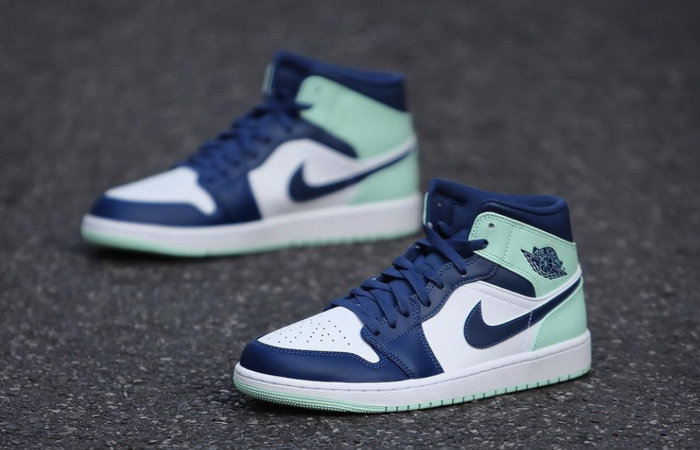 Air Jordan 1 Mid Blue Mint 554724-413 - Fastsole