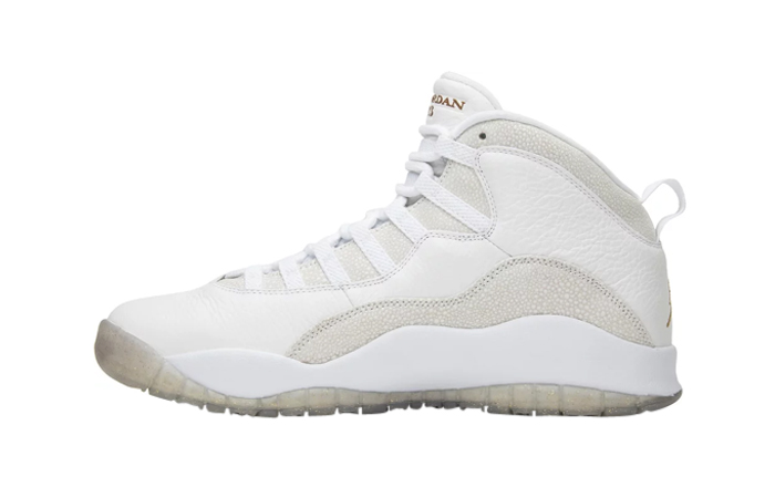 All white sale jordan 10