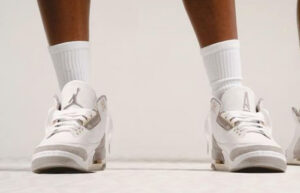 Air Jordan 3 Retro A Ma Maniére White Grey PS DJ0718-110 onfoot 01