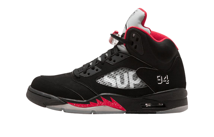 Supreme x Nike Air Jordan 5 Black 824371-101 - Where To Buy