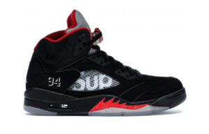 Air Jordan 5 Retro Supreme Black 824371-001 right