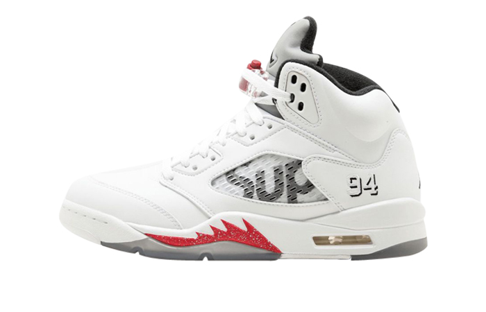 Supreme x Nike Air Jordan 5 White 824371-001 - Where To Buy