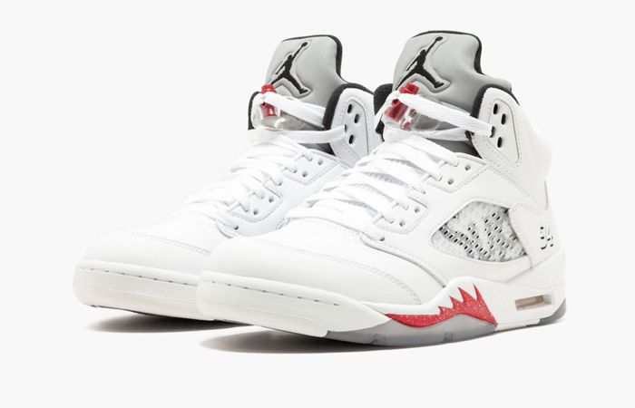 Supreme x Nike Air Jordan 5 White 824371-001 - Where To Buy - Fastsole