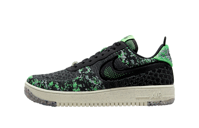 Nike Air Force 1 Crater Flyknit Black Volt DM0590-002 featured image