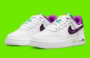 Nike Air Force 1 Just Do It White PS DX3942-100 front corner
