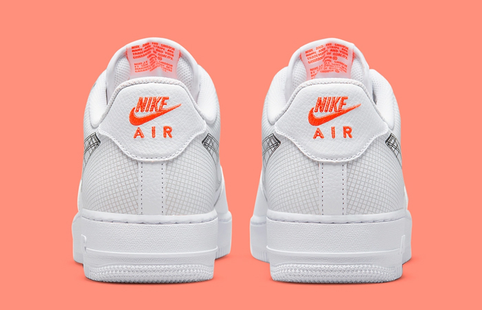 Nike Air Force 1 Low 3D Swoosh White DR0149-100 back