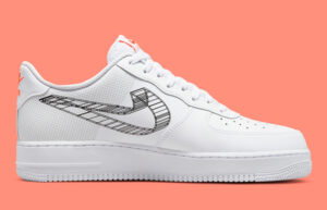 Nike Air Force 1 Low 3D Swoosh White DR0149-100 right