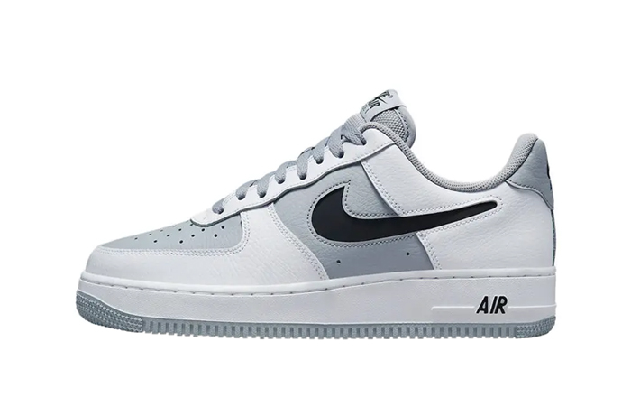 Nike Air Force 1 Low Cut Out Swoosh Wolf Grey DV3501-100 - Where To Buy ...