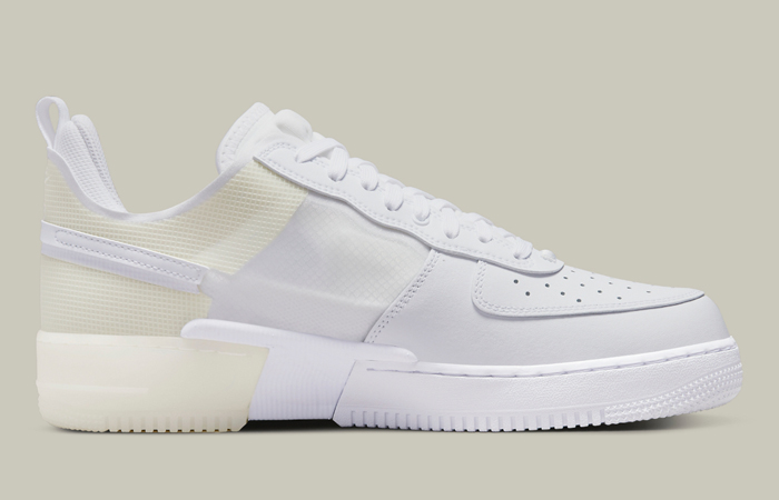 Nike Air Force 1 Low React White Photon Dust DM0573-100 right