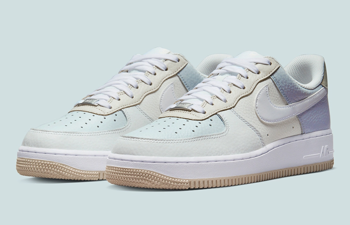 Nike Air Force 1 Sail light Teal DR8590-001 front corner