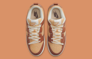 Nike Dunk Low Disrupt 2 Brown Croc Womens DV1026-215 up