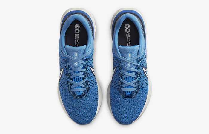 Nike React Infinity Run Flyknit 3 Dutch Blue DH5392-400 up