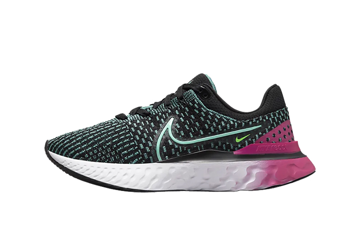 Nike React Infinity Run Flyknit Pink Teal Womens DD3024-003 featured image