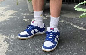 Nike SB Dunk Low Los Angeles Dodgers DO9395-400 onfoot 01