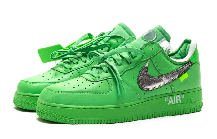 Off-White Nike Air Force 1 Low Green front corner
