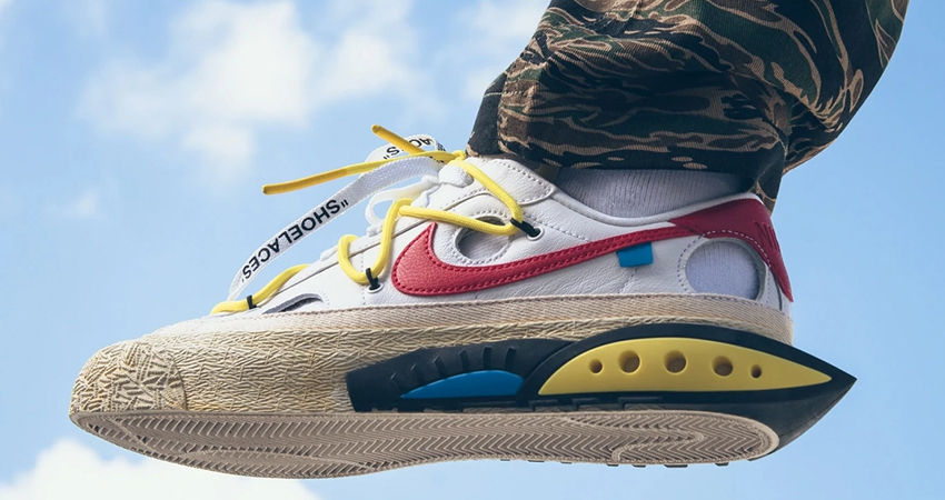On Foot Look and Buying Guide For Off-White x Nike Blazer Low White Multi 02